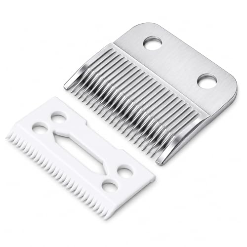 Poweka Replacement Clipper Blade Compatible with W-AHL #30-15-10 Pro Ion, Iron Horse, Show Pro Plus, U-Clip, and Deluxe U-Clip，Professional Pet Animal Dog Standard Adjustable Blade Set