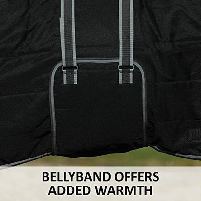 Adjusta-Fit Tekno-Fleece V-Free Bellyband Horse Stable Blanket - Lightweight | Size 78 | Adjustable Fit System | Polar Fleece Insulation | Pressure-Free Wither Design - size: 78
