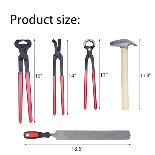 12pcs Professional Farrier Tools Farrier kit Horse shoeing Tools Farrier Supplies Farrier Tools for Horses Cattle Sheep and Donkeys
