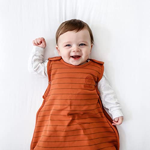 Woolino Toddler Sleep Sack, 4 Season, Merino Wool and Organic Cotton, Baby Sleep Bag, 2-4 Years, Rust - color: Rust