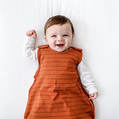 Woolino Toddler Sleep Sack, 4 Season, Merino Wool and Organic Cotton, Baby Sleep Bag, 2-4 Years, Rust - color: Rust