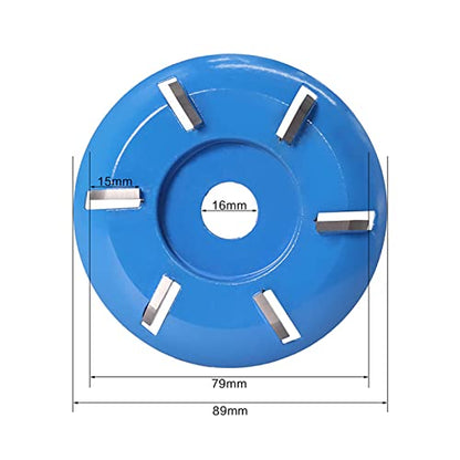 Arinda Goat Hoof Trimmers Tool - Professional Electric Hoof Trimming Disc, Metal Wood Carving Tools for Angle Grinder Attchments, Horses Cow Foot Repair (Blue 6 Teeth) - color: Blue 6 Teeth