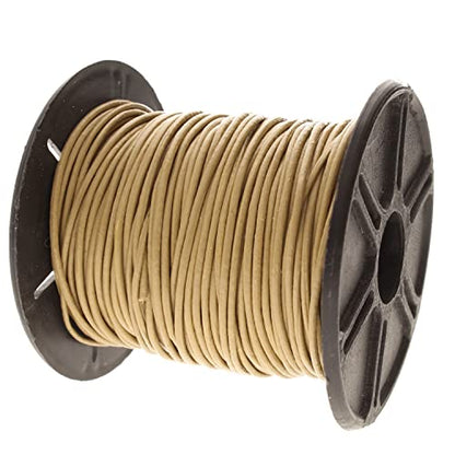 The Beadsmith Leather Cord – Beach – 1mm Spool – 25 Yards/22.86 Meters – Indian Leather Thong Ideal for Braiding, Beading, Necklaces, Fine Lacing, Hair Accessories & DIY Jewelry Making - size: 1mm, style: Beach – 25 Yards