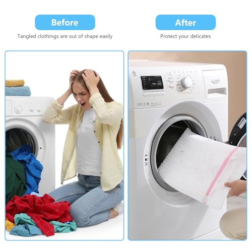 Upgraded Coarse Mesh Laundry Bag - Wash Delicate Lingerie, Garment & Shoe Storage, Travel Essentials - Durable & Breathable，4Pcs, MIAETFH - color: 4-Pack Coarse Web