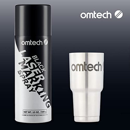 OMTech Laser Marking Spray, 4pcs 13oz, Black Marking for CO2 Laser on Metal - color: 13 OZ -- Black, size: 4 Pcs