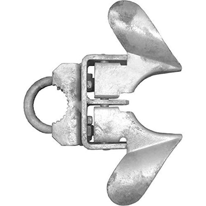 Jake Sales -Chain Link Fence Butterfly Gate Latch - Fence Automatic Gate Latch - 1-5/8" Gate Frame and 2-3/8" Gate Post - Galvanized Fence Gate Latch with Hole for Padlock - color: GALVANIZED, size: 1-5/8" x 2-3/8"