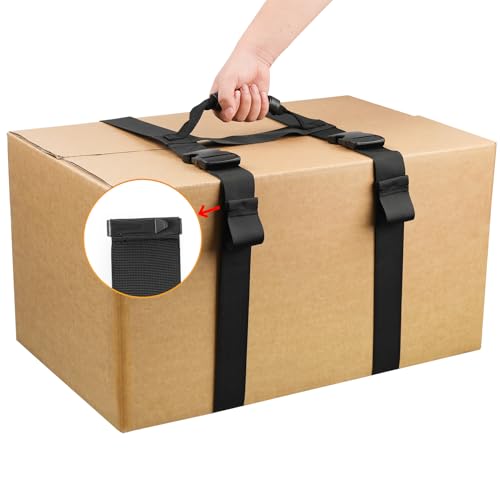 67 Inches Box Carrying Strap with Handle to Safely Move Heavy Boxes - size: 67 Inch