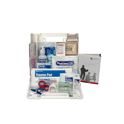 First Aid Only 223-U OSHA-Compliant First Aid Kit, All-Purpose 25-Person Emergency First Aid Kit for Business, Worksite, Home, and Vehicle, 106 Pieces - size: 2.5" x 8.4" x 9"