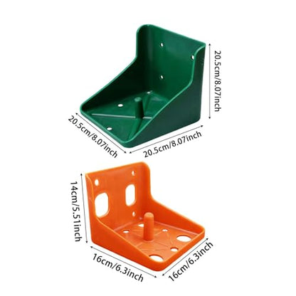 Horse Salt Block Holder, Mineral Dispenser Mineral Feeder for Cow Deer Goat Sheep Livestock Licking Eating Backyard Farm (Green) - color: Green