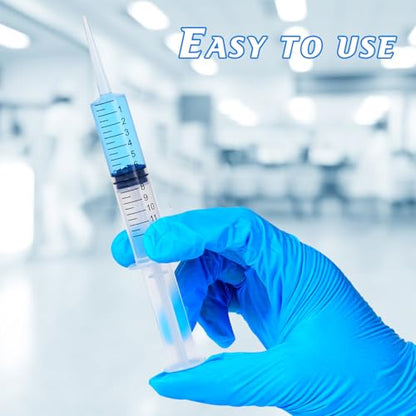 Wisdom Teeth Syringe, 12ml Dental Irrigation Syringe (10 Pack) - style: Straight Tip 10 Pack