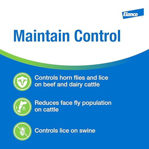 Co-RAL 1% Livestock Dust | Controls Flies & Lice on Beef & Dairy Cattle | 2 lb. Shaker Can (Pack of 2) - size: 2 lb. (Pack of 2)