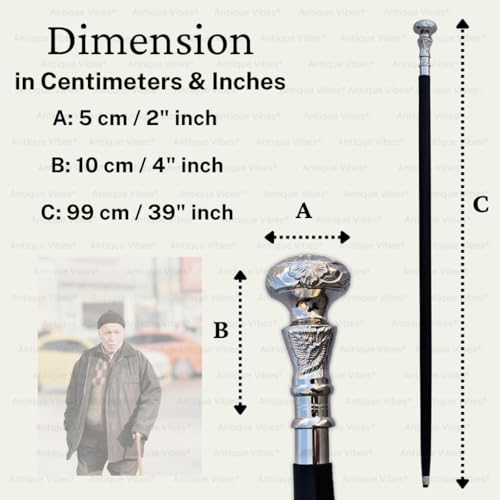 Brass Handle Victorian Telescope Foldable Wooden Walking Stick Cane Ideal Vintage Gift Men Women Father/Mother - style: Victorian