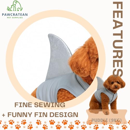 Pet Custom Dog Custom Cat Custom Hoodie, Sporty Look, Funny Gift, Halloween Holiday (Shark with Standing Fin, Small) - color: Shark with Standing Fin, size: Small