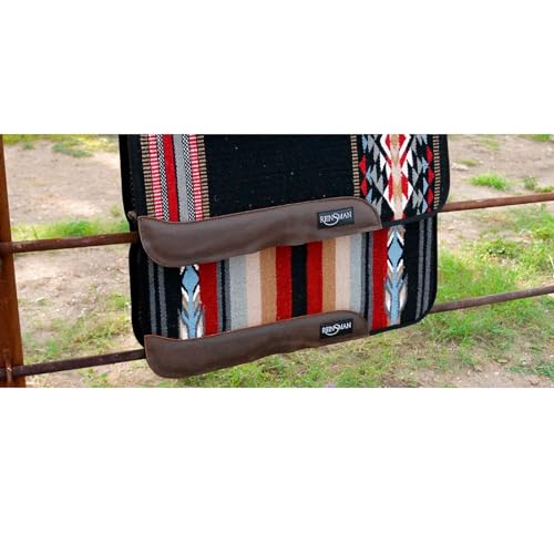 Reinsman APEX Ranahan Wool Soft Breathable Shock-Absorbing Fleece-Lined Moisture-Wicking Contoured Back Protection Wither Relief Horse Riding Saddle Pad - color: Gray Serape