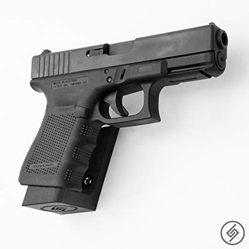Spartan Mounts Compatible with Glock Pistols | Pistol Wall Display Mounting Hook | Gun Safe Wall Storage Organization System | Unique Low Profile Design | Made in USA - style: G 20 21 29 30 40 41 [Right]