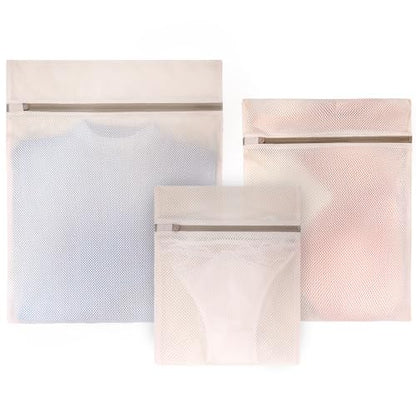 Muchfun Soft Cotton Mesh Laundry Bags for Delicates 1Large, 1Medium, 1Small - size: 1Large, 1Medium, 1Small
