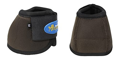 Horse Medium Ballistic Overreach No-Turn Bell Boots Brown 4109BR-M
