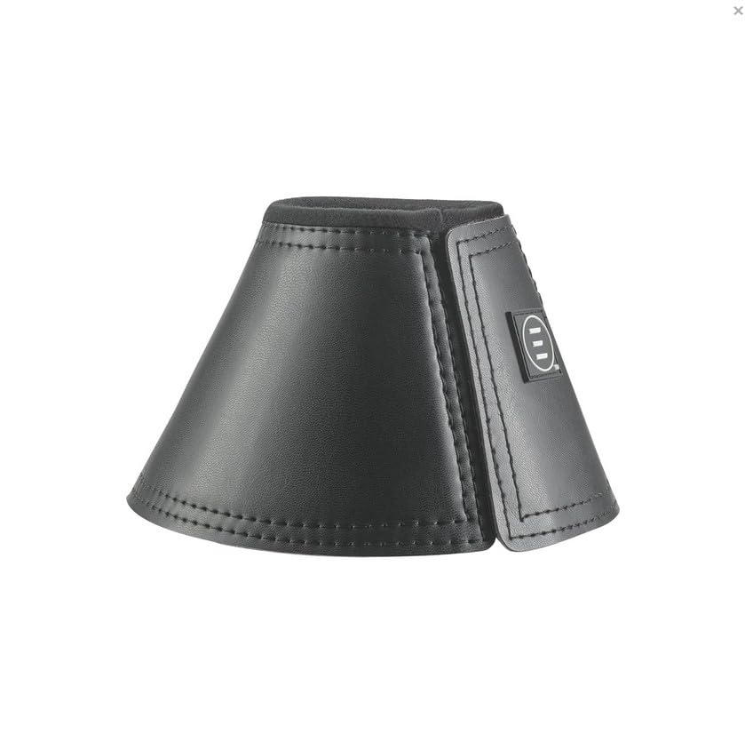 EquiFit® Essential® BellBoot™ with Fleeced Rolled Top – Durable Protective Horse Bell Boots with Secure Closure – Pair - size: Medium