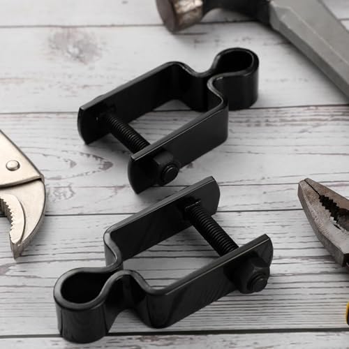 Dansydaisy 2 Pcs 1" x 1" Square Post Female Gate Hinges, Black - color: Black, size: 1" X 1"