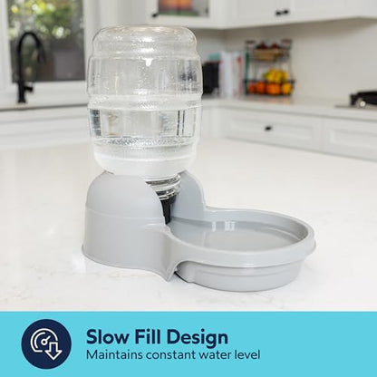 Aspen Pet Lebistro Cat and Dog Water Dispenser, Made in USA - color: Gray, size: Extra -Small