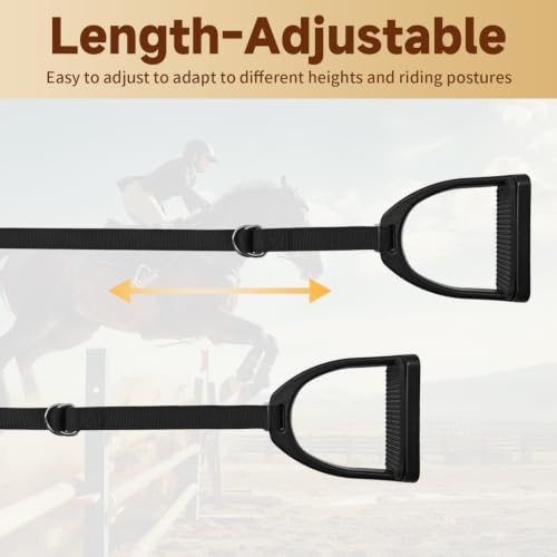 Kids Western Stirrups with Adjustable Nylon Straps