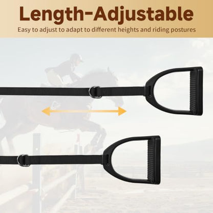 Kids Western Stirrups with Adjustable Nylon Straps