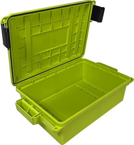 MTM Emergency Box Storage Case for Emergency Kits, First Aid, Survival Gear, Tools & Home Supplies, Emergency Essentials, Water Resistant O-Ring, Lockable & Durable, Made in USA - style: EB3
