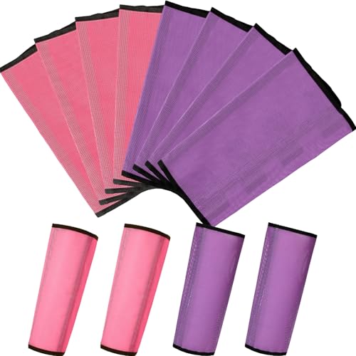 Jexine 8 Pcs Mesh Fly Boots for Horse - color: Pink Purple