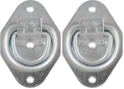 CURT 83601 1-3/8 x 1-7/8-Inch Recessed Trailer Rope Ring Tie Down Anchor, 1,200 lbs Capacity (Pack of 2) - size: 1 Count (Pack of 2)