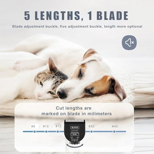 1PCS Adjustable 5 in 1 Replacement Blades Compatible with Wahl 5 in1 Clipper Bravura, Chromado, Creativa, Figura, Motion, Supergroom Dog Grooming Clippers (Black) - color: (BLACK-1
