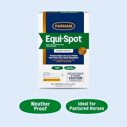 Farnam Equi-Spot, Weather Proof Targeted Spot On Protection, 6 Week Supply - size: 6 Week Supply