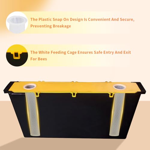 Feeder Beehive Frame 2 Pack 6.5L Bee Feeder Update Feeder Deep Frame Water Feeder Beekeeping Supplies Equipment Tools - size: 2 Pack 6.5 L