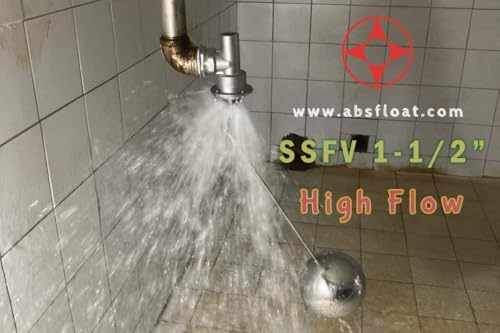 304 Stainless Steel Balanced Float Ball Valve, Tank Mount, 100 Psi (1-1/2") - size: 1.5 Inch