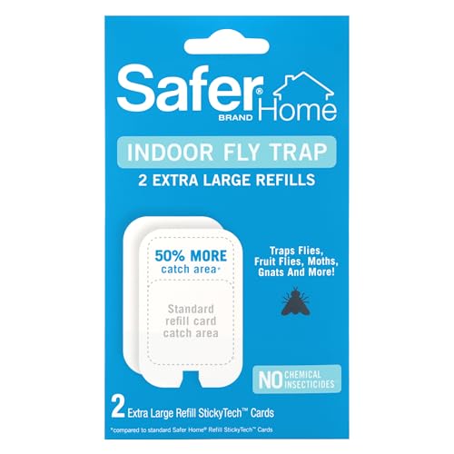 Safer Home SH5032XL Trap Refill Pack of Extra Large Glue Cards for SH502 Indoor Fly Trap, Official Safer Home Refills with StickyTech Glue Technology, 2 Count (Pack of 1) - size: 2 XL Safer Home Glue Cards