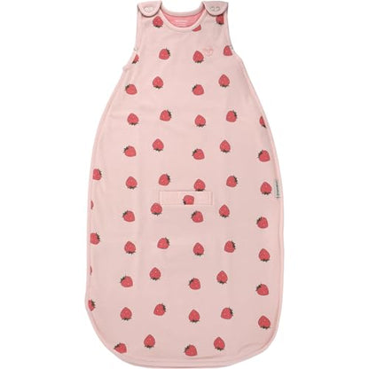 Woolino Toddler Sleeping Sack, 4 Season, Merino Wool and Organic Cotton, Baby Sleep Bag, 2-4 Years, Strawberry - color: Strawberry