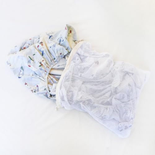 Organic Cotton Mesh Laundry Bag – X-Small 2-Pack | Protects Baby Socks, Hosiery & Nursing Pads • GOTS Certified • Microplastics-Free - size: X-Small 2-pack