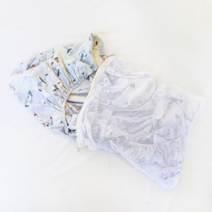 Organic Cotton Mesh Laundry Bag – Set of 3 (L,M,S) | Three Versatile Sizes—From Bras to Blouses • GOTS Certified • Microplastics-Free - size: Set of 3 (L, M, S)