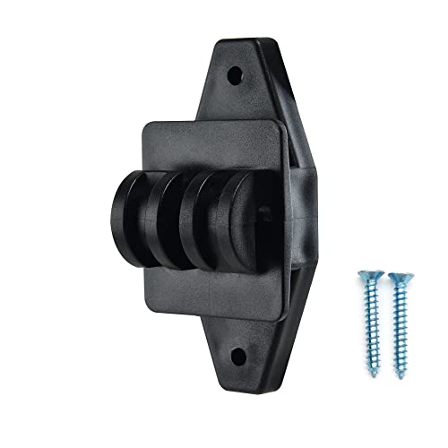 Electric Fence Wood Post Claw Insulators, Black, 50Pcs