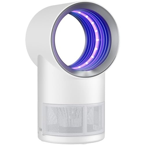 Fly Trap Indoor,White Gnat Traps House Indoor,Timed Indoor Insect Trap | Fruit Fly Trap Indoors Suctions & Captures, 6/12Hr Timer, Kid & Pet Friendly, Low Noise, 10 Refills - color: White