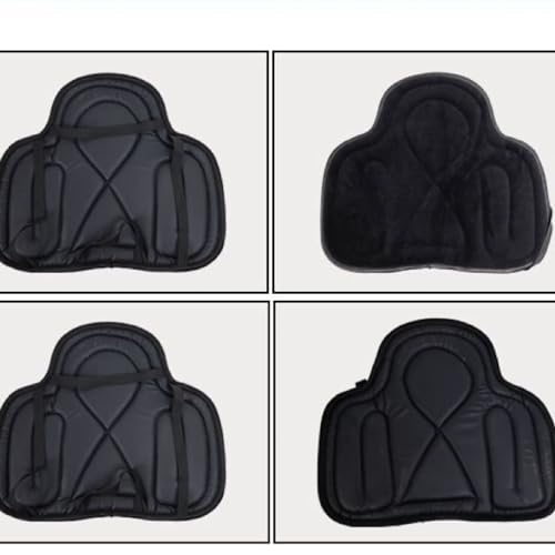 Saddle Tush Cushion Western Long Saddle Pad Horse Riding Seat Saddle Cushion Pad - color: Black style