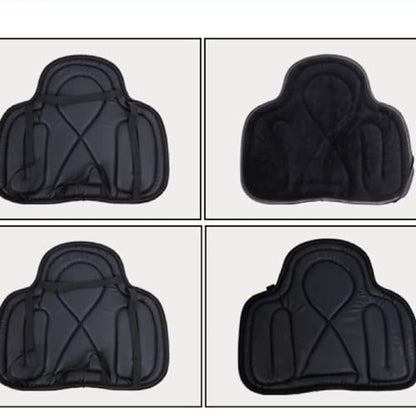 Saddle Tush Cushion Western Long Saddle Pad Horse Riding Seat Saddle Cushion Pad - color: Black style
