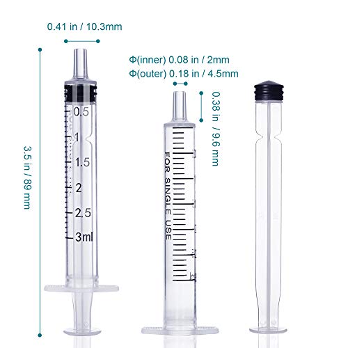 3ml Syringe with Cap, Oral Syringes without Needle, Lab Medicine, Colostrum