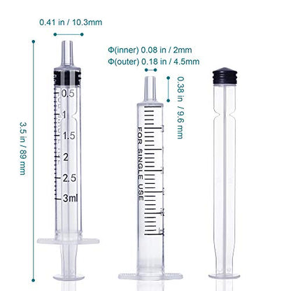 3ml Syringe with Cap, Oral Syringes without Needle, Lab Medicine, Colostrum