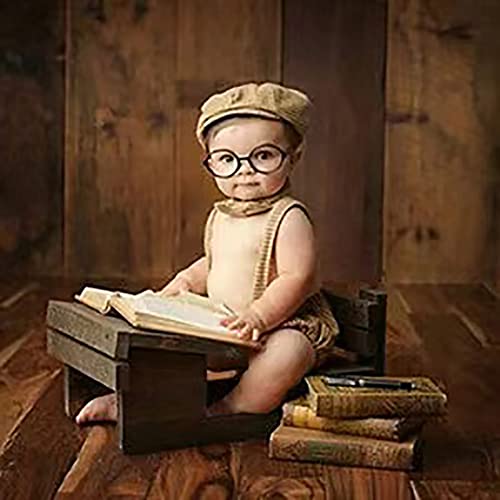 SHARELY SHEEP Newborn Photography Props Baby Boy Girl Photo Shoot Fake Glasses Halloween Santa Cosplay Props Baby Gift - size: Large, style: Silver B