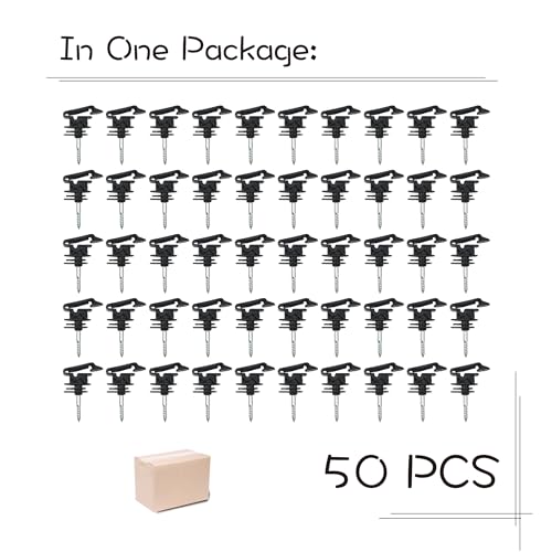 KuGuo Electric Fence Insulator, 50 Pack for Wood Post Fence