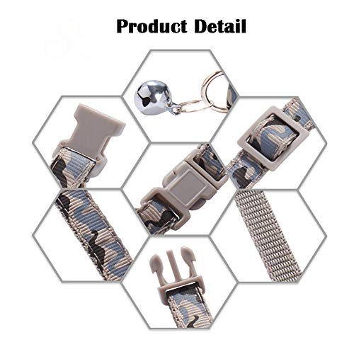 Love Dream Puppy ID Collars for Litter-12pcs Soft Nylon Whelping Collar Set - color: Camo, size: Medium(9.8 Inch -15.7 Inch )