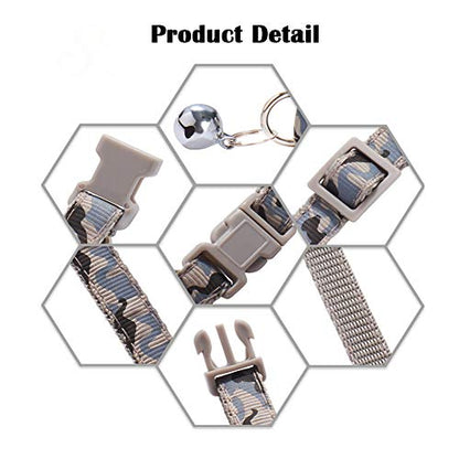 Love Dream Puppy ID Collars for Litter-12pcs Soft Nylon Whelping Collar Set - color: Camo, size: Medium(9.8 Inch -15.7 Inch )