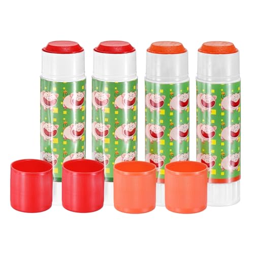 M METERXITY 4-Pack Livestock Marker, 11.4 Cm/4.5 Inches Length Medium Animal Crayons for Pig Cattle Cow Sheep Supplies, Farming Livestock Marking Accessory [2 Red & 2 Orange] - color: Red/Orange