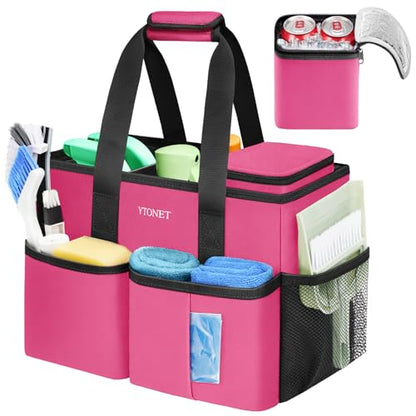 Ytonet Portable Cleaning Caddy with Handle, Water Resistant Cleaning Bag