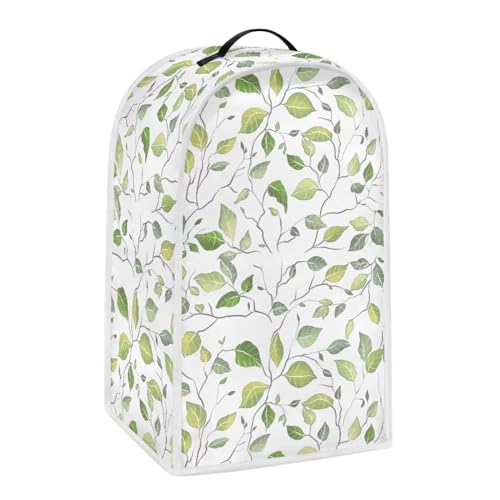 Green Leaf Kitchen Appliance Covers Food Processor Cover Polyester Coffee Maker Cover or Toaster Cover Stain Resistant Blender Cover for Stand Mixer Kitchen Home Soft - color: Green Leaf